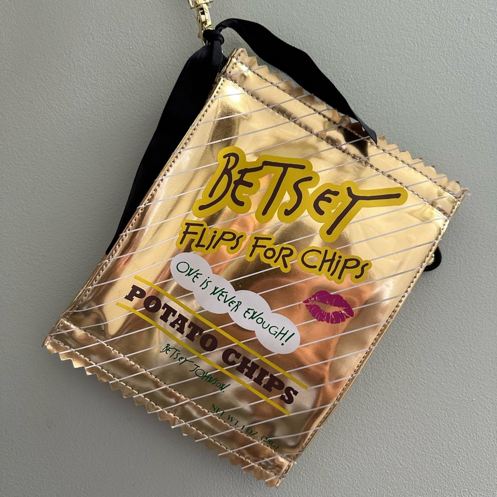 Betsey Johnson Potato Chip Bag Wristlet